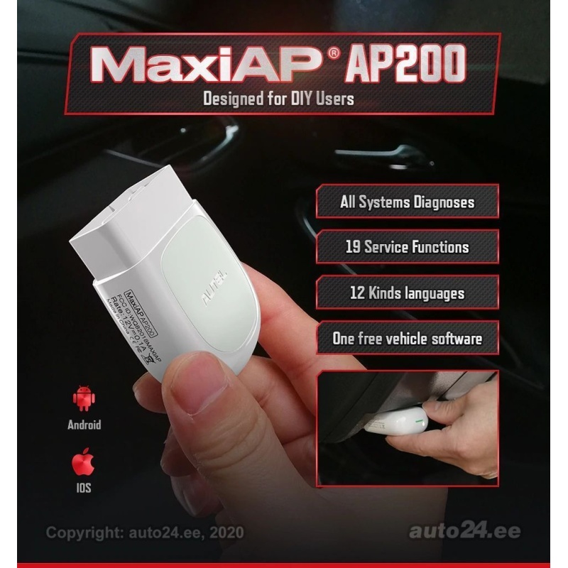 Universaalne Autode Diagnostikaseade Autel AP200 Bluetooth